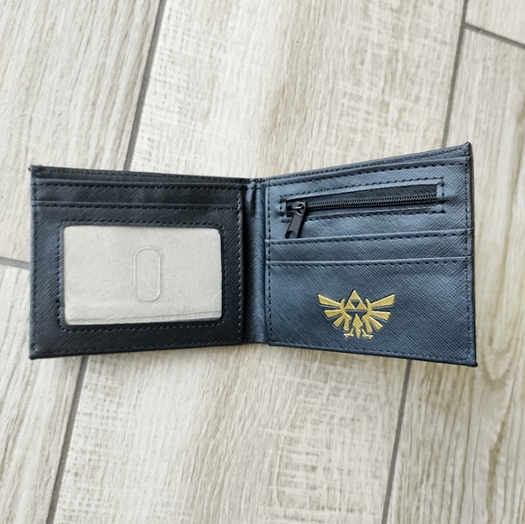 NEW Nintendo Zelda metal logo men wallet silver - Picture 4 of 4